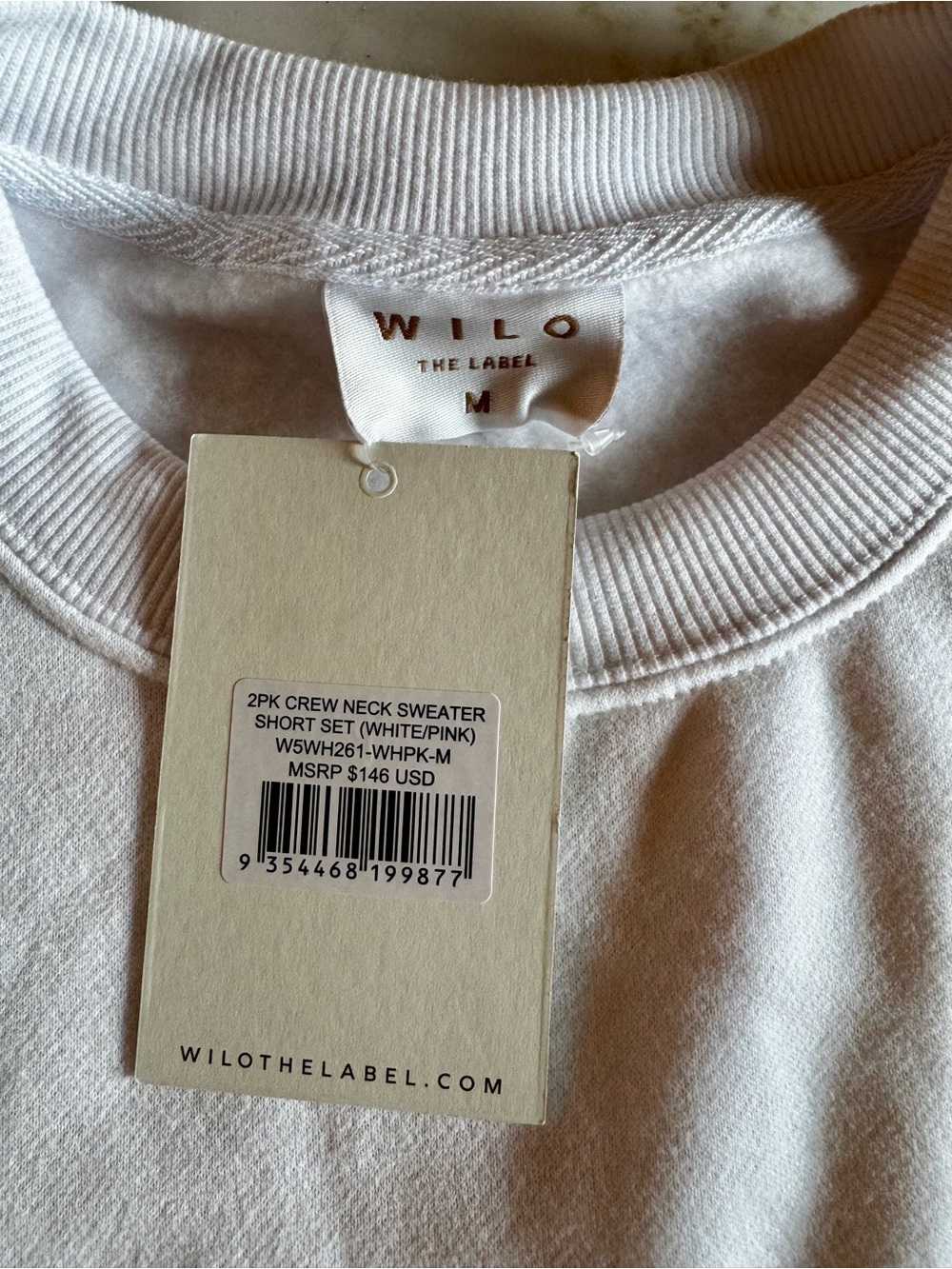 Wilo The Label Sports & Wellness Club Sweatshirt & Biker Shorts Matching Set - Picture 6 of 9